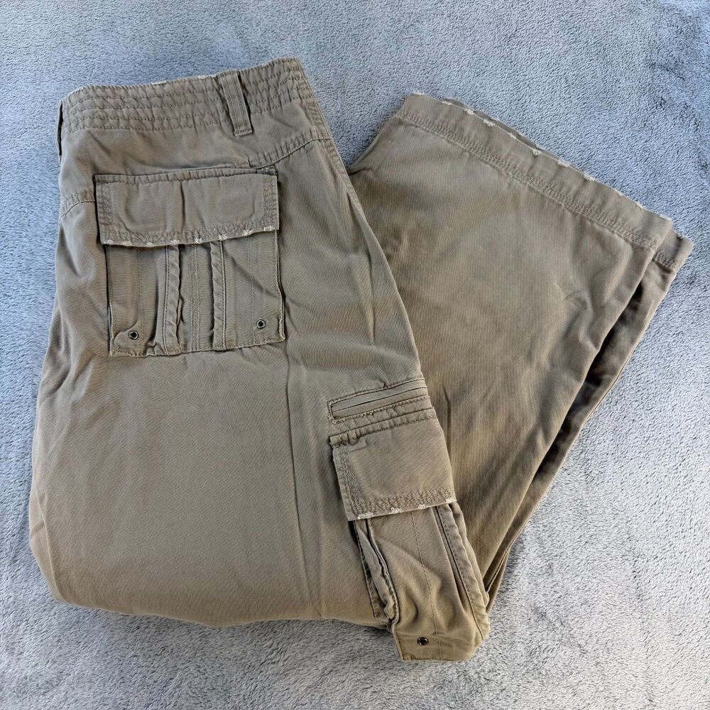 Route 66 Cargo Pants Mens 38x30 Beige Cotton Utility Work Casual NWT
